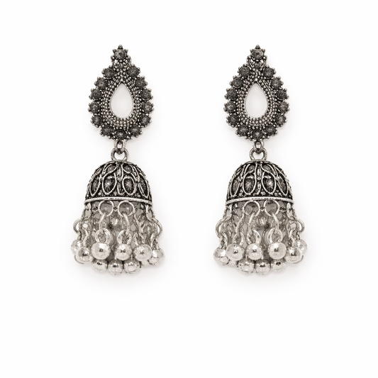 Noor Teardrop Jhumka Earrings