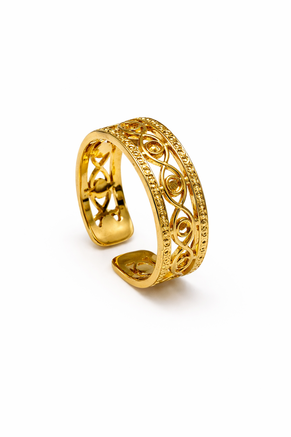 Vintage Filigree Cuff Ring