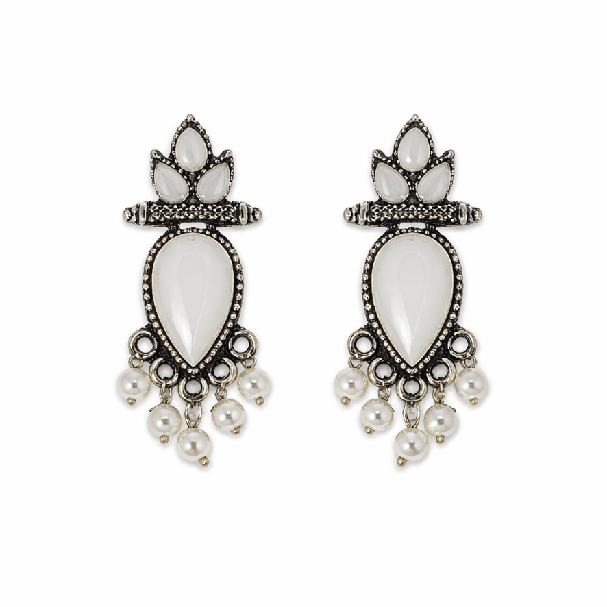 Ivory Grace Pearl Drop Earrings