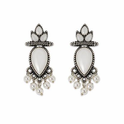 Ivory Grace Pearl Drop Earrings