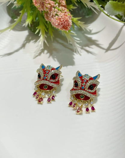 LUXE Mystic Mask Drops Earrings