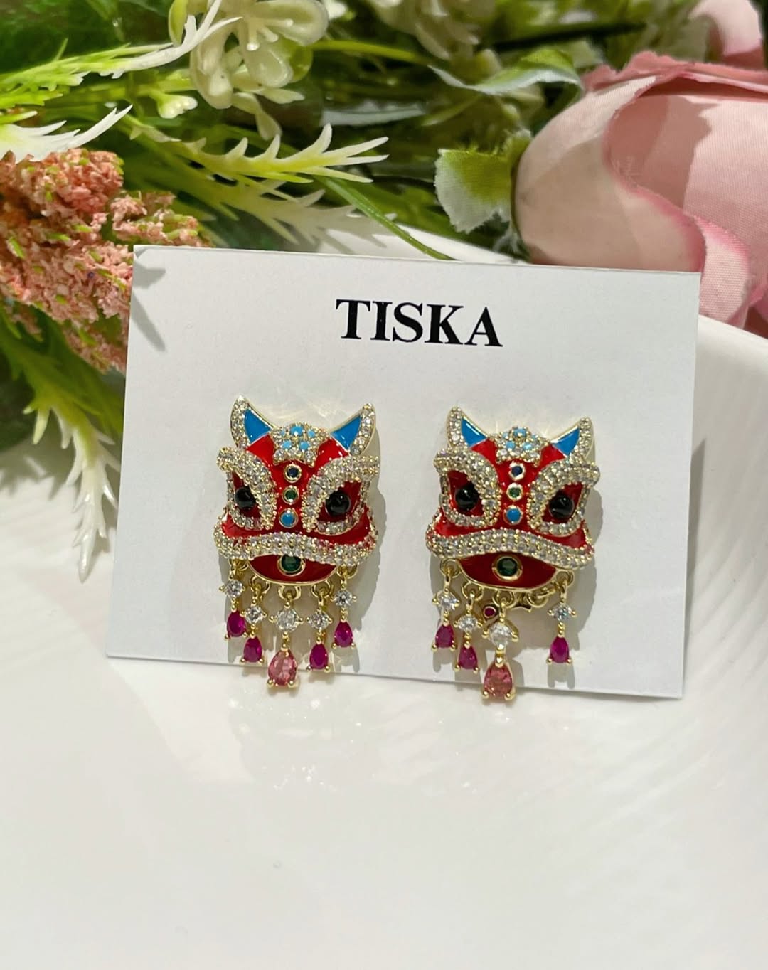 LUXE Mystic Mask Drops Earrings