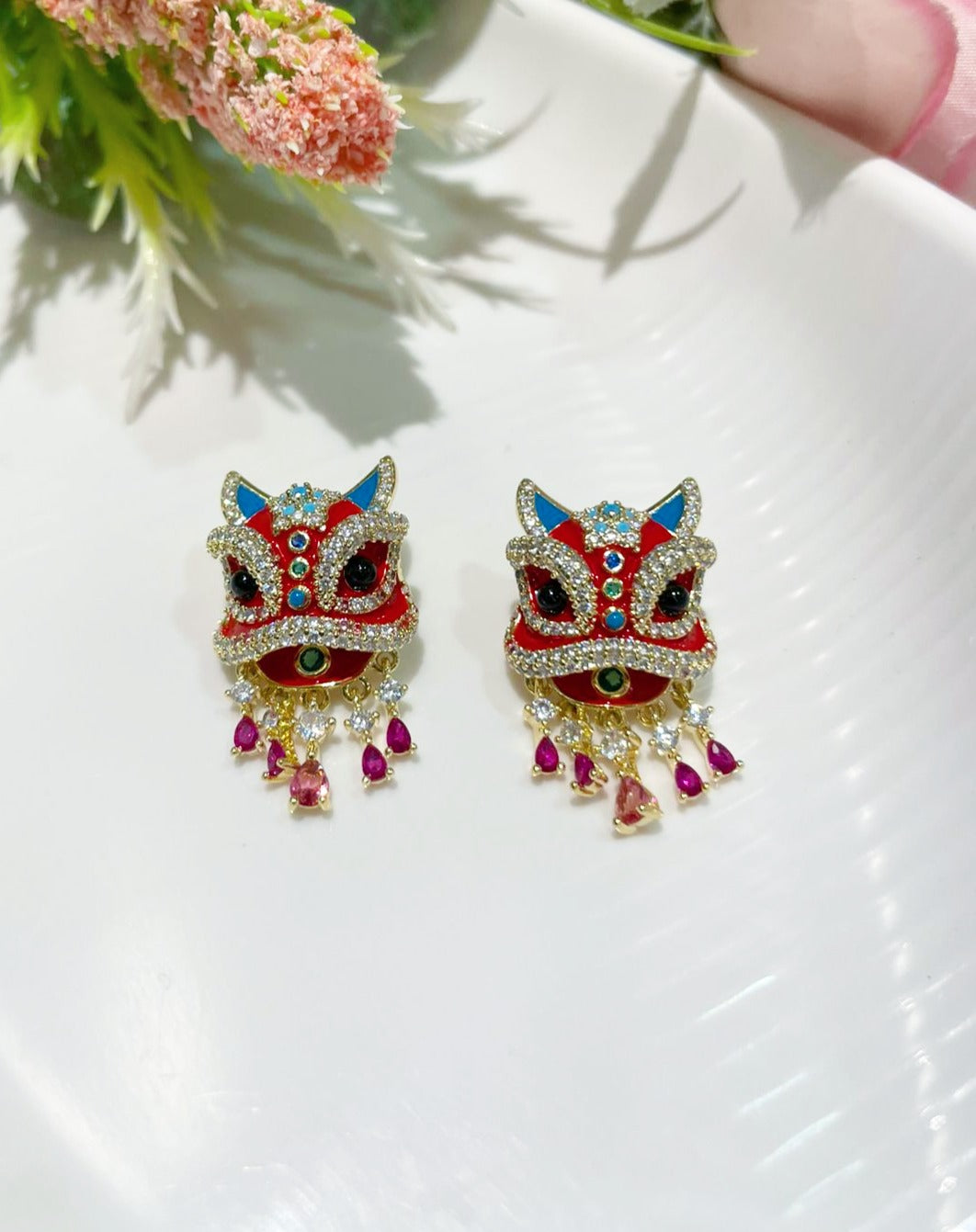 LUXE Mystic Mask Drops Earrings