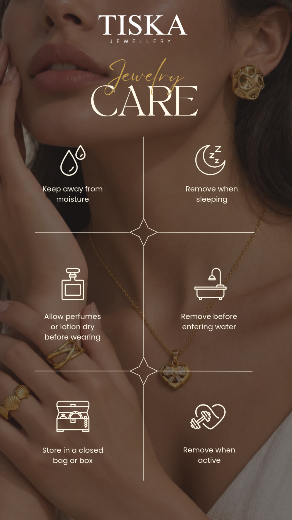 Aurea Gold Wave Statement Ring