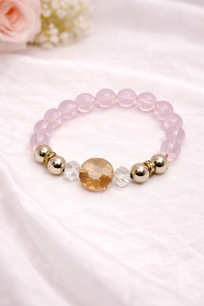 Blush Glow Bracelet Stack (set of 4)