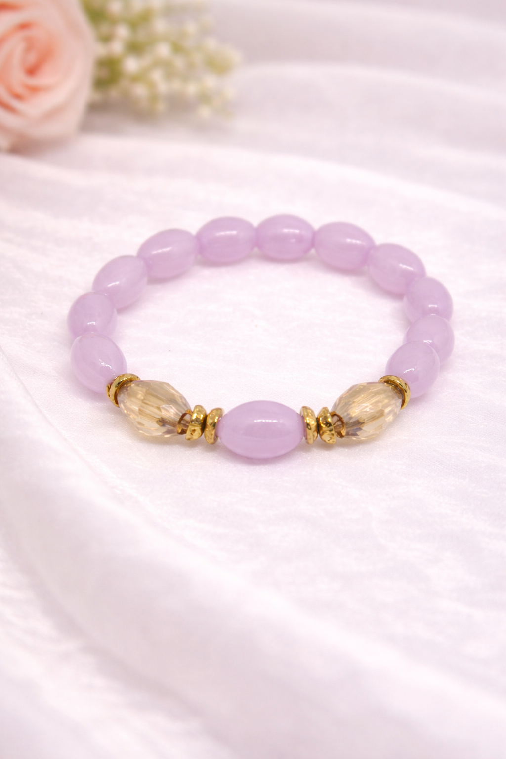 Blush Glow Bracelet Stack (set of 4)