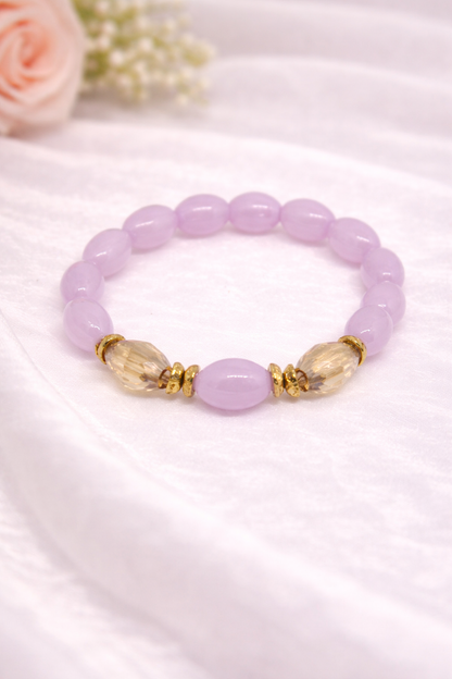 Blush Glow Bracelet Stack (set of 4)